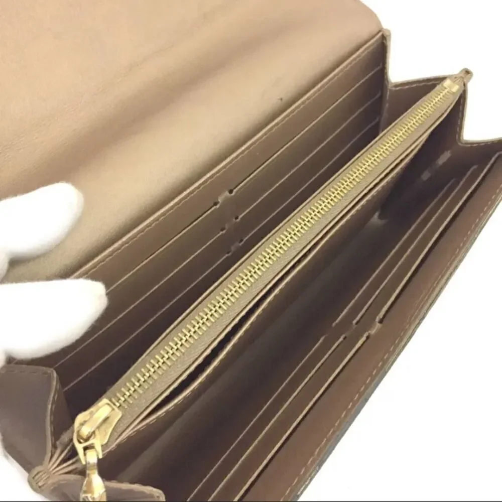 Authentic Louis Vuitton Monogram Vernis Sarah Long Bifold Wallet /R5198